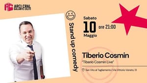ARCI CRAL - sabato 10 maggio nuovo appuntamento con la Stand Up Comedy al Cral di San Vito al Tagliamento