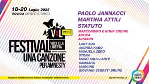 ECCO LA 28ª EDIZIONE DI “VOCI PER LA LIBERTÀ – UNA CANZONE PER AMNESTY”