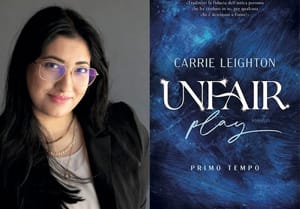 Incontri con l’autore e con il vino: giovedì 3 luglio Carrie Leighton presenta il suo nuovo romanzo Unfair play (Magazzini Salani).