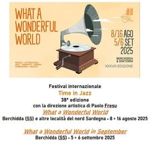 XXXVIII festival Time in Jazz • Al via domani il 38° festival Time in Jazz in programma fino a sabato 16 a Berchidda (Ss)