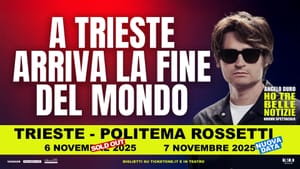 ANGELO DURO raddoppia a Trieste: il 7 novembre al Politeama Rossetti la seconda data del nuovo spettacolo "Ho tre belle notizie"