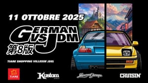 German VS JDM 2025, tedesche contro giapponesi al Tiare Shopping: torna il maxi-raduno auto Sabato 11 ottobre