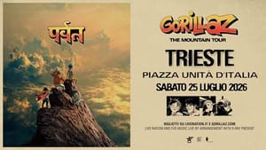 GORILLAZ annunciano uno show imperdibile il 25 luglio 2026 a Trieste per festeggiare i 25 anni di carriera