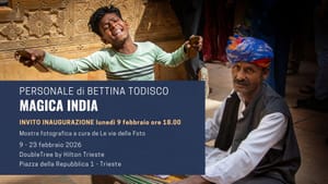 Apre e inaugura lunedì 9 febbraio 2026 alle ore 18.00, negli spazi del DoubleTree by Hilton Trieste, la mostra fotografica MAGICA INDIA