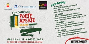 Scampia: i beni confiscati aprono le porte per cinque giorni tra cultura, legalità e riscatto sociale A Napoli dal 18 al 23 maggio