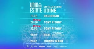 Venerdì 19 e Sabato 20 giugno al via i concerti al Castello di Udine con Okgiorgio e Tony Pitony, due tra i nomi più acclamati della nuova scena musicale italiana