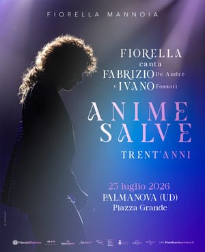 FIORELLA MANNOIA - Giovedì 23 luglio live a Palmanova con il nuovo tour dedicato ai successi di De André e Fossati