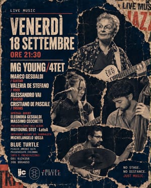 La memoria della Vesuwave incontra il jazz contemporaneo: Marco Gesualdi e MGyoung 5tet presentano dal vivo “LATO A” sul palco del BLUE TURTLE di Napoli