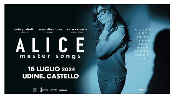 ALICE in concerto nella "sua" Udine martedì 16 luglio al Castello tra canzoni straordinarie e celebri poesie