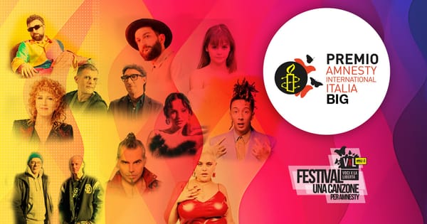 Le canzoni in gara al Premio Amnesty International Italia 2025
