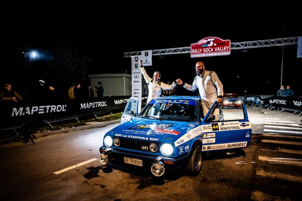 L’EQUIPAGGIO BLASUTTO – FURLAN CONQUISTA IL 4° POSTO NEL RAGGRUPPAMENTO DELLE VETTURE STORICHE AL 5° RALLY SOČA VALLEY
