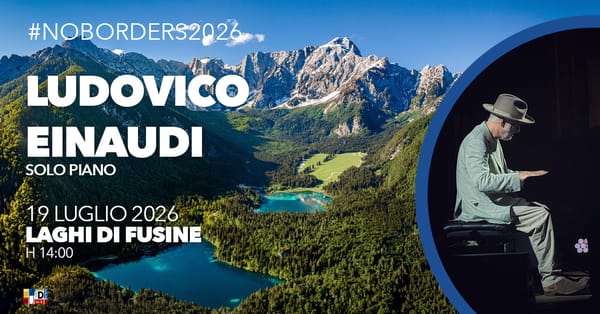 NO BORDERS MUSIC FESTIVAL Il terzo artista della trentunesima edizione è Ludovico Einaudi, che si esibirà in un concerto piano solo domenica 19 luglio ai Laghi di Fusine
