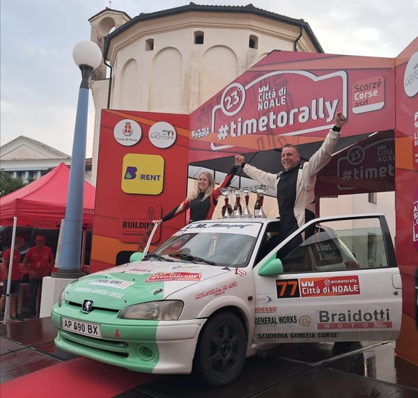 MLAKAR-DELBELLO 1° POSTO DI CLASSE N2 A NOALE E ORA AL COMANDO DELL’ALPE ADRIA RALLY CUP