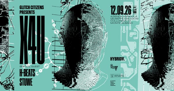 FORMA FREE MUSIC IMPULSE - Sabato 12 settembre a Colloredo di Montalbano musica sperimentale e underground con X4U, H-BEATS e STUWE