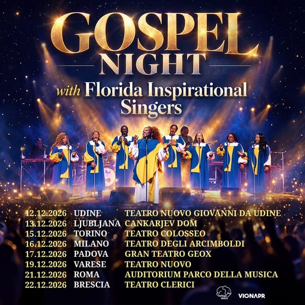 GOSPEL NIGHT in tour nei principali teatri italiani con i FLORIDA INSPIRATIONAL SINGERS (al via il 12 dicembre da Udine)